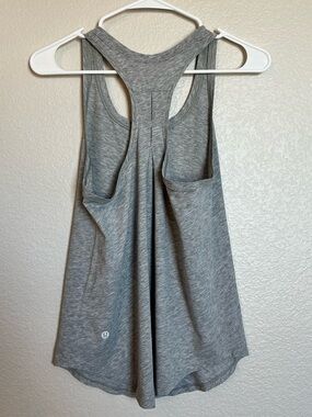 lululemon athletica Gray Racerback Tank - Heathered Silver | Size 4